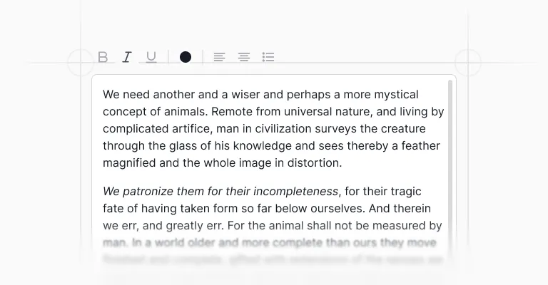 Rich text editors
